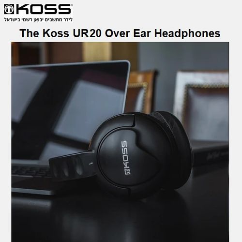 אוזניות חוטיות סטודיו מעל האוזן KOSS UR20
