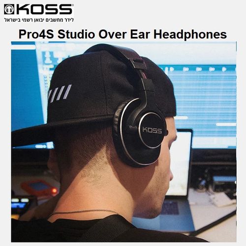 אוזניות אולפן חוטיות מעל אוזן KOSS Pro4S