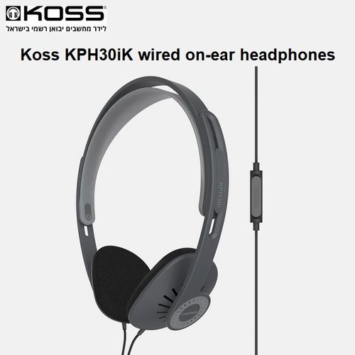 אוזניות קשת חוטיות על אוזן עם מיקרופון Koss KPH30iK