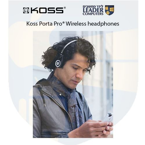 אוזניות אלחוטיות עם מיקרופון מובנה Koss Porta Pro® Wireless