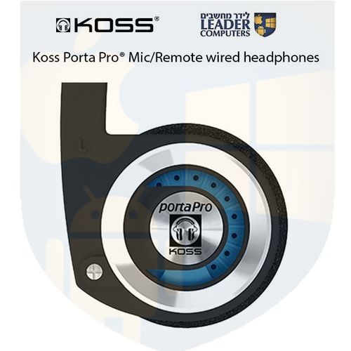 אוזניות חוטיות עם מיקרופון Koss Porta Pro® Mic/Remote