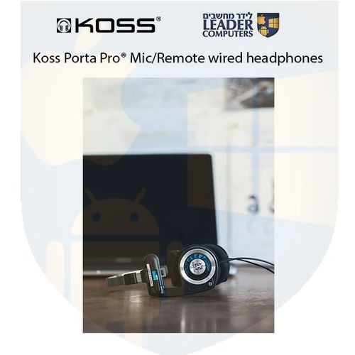 אוזניות חוטיות עם מיקרופון Koss Porta Pro® Mic/Remote