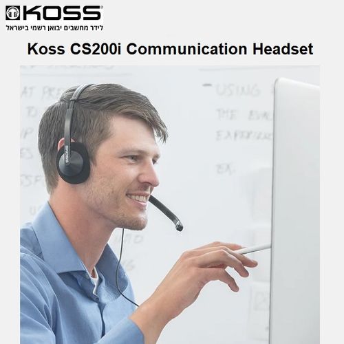 אוזניות קשת על אוזן חוטיות עם מיקרופון Koss CS200i