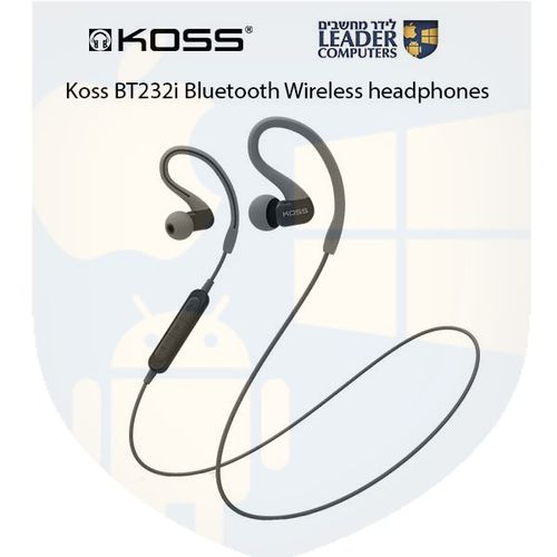 אוזניות ספורט אלחוטיות עם מיקרופון מובנה Koss BT232i Bluetooth