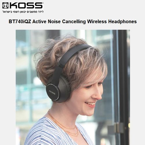 אוזניות בלוטוס מעל האוזן Koss BT740iQZ ANC