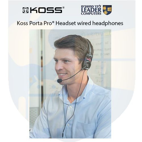 אוזניות חוטיות עם מיקרופון Koss Porta Pro® Communication Headset