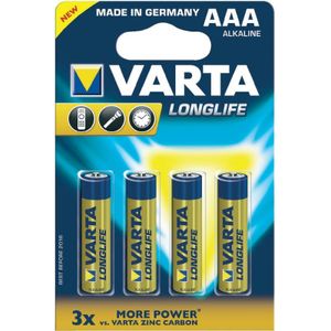 סוללות ארוכות חיים AAA 1.5V של VARTA