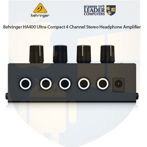 מגבר אוזניות קומפקטי סטריאו 4 ערוצים | Behringer HA400