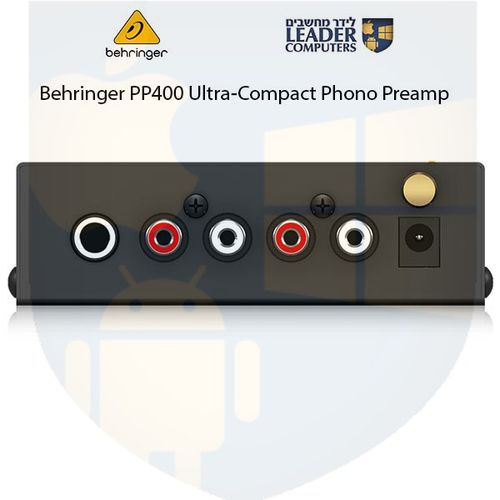 קדם מגבר קומפקטי לפטיפון | Behringer PP400