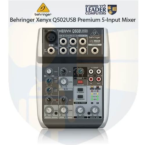 מיקסר משולב כרטיס קול Behringer XENYX Q502USB