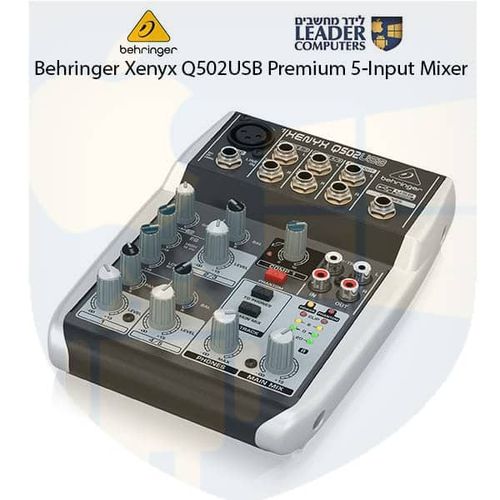 מיקסר משולב כרטיס קול Behringer XENYX Q502USB