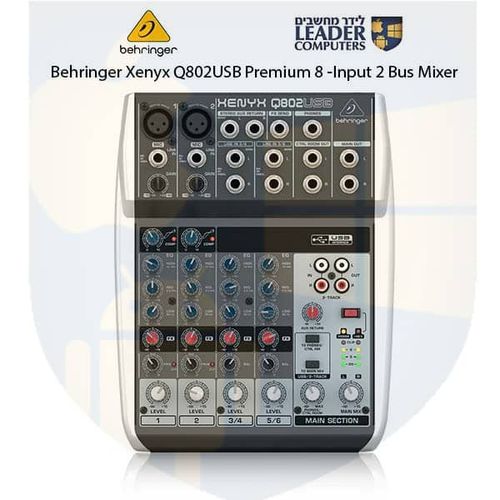 מיקסר משולב כרטיס קול Behringer XENYX Q802USB