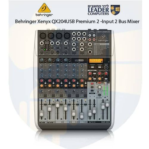 מיקסר משולב כרטיס קול Behringer XENYX QX1204USB