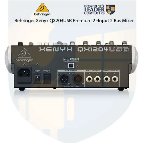 מיקסר משולב כרטיס קול Behringer XENYX QX1204USB