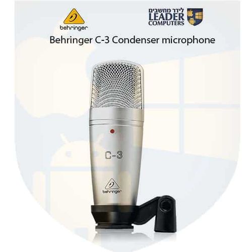 מיקרופון קונדנסר מקצועי עם דיאפרגמה רחבה Behringer C-3