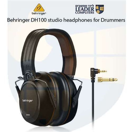 אוזניות סגורות למתופפים Behringer DH100 לאולפן