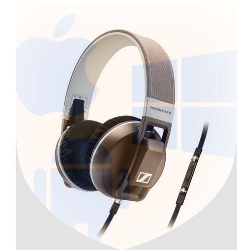 אוזניות עם דיבורית Sennheiser Urbanite XL צבע חום-חול, תואם אייפון, אייפוד ואייפאד סמארטפונים והטאבלטים | מוצר מתצוגה!