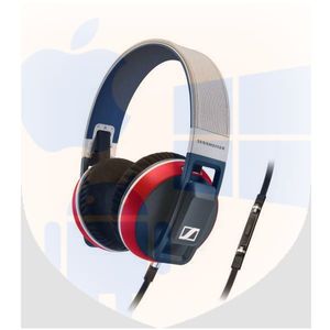 אוזניות עם דיבורית Sennheiser Urbanite XL צבע אדום, תואם אייפון, אייפוד ואייפאד סמארטפונים והטאבלטים | מוצר מתצוגה!