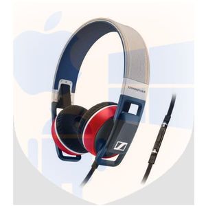 אוזניות עם דיבורית Sennheiser Urbanite צבע אדום, תואם אייפון, אייפוד ואייפאד סמארטפונים והטאבלטים | מוצר מתצוגה!
