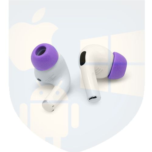 טיפים לאוזניות AirPods Pro | מתאמי סיליקון | אטמי ספוג | במידה גדול L | צבע סגול | ADV EARTUNE FIDELITY UF-A