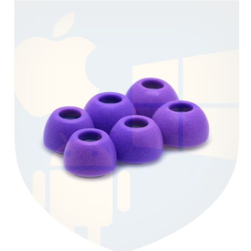 טיפים לאוזניות AirPods Pro | מתאמי סיליקון | אטמי ספוג | במידה גדול L | צבע סגול | ADV EARTUNE FIDELITY UF-A