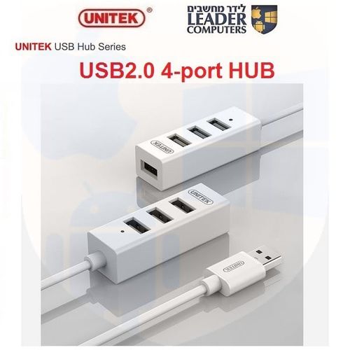 האב מפצל USB2.0 ל-4 כניסות USB2.0 | דגם Unitek Y-2146
