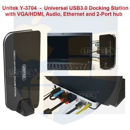 תחנת עגינה אוניברסלית למחשב נייד מבית UNITEK, דגם Y-3704