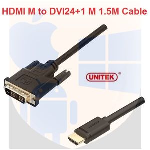 כבל HDMI ל- DVI באורך 1.5 מטר, דגם UNITEK Y-C217A