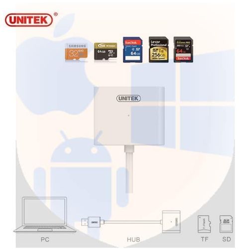 קורא כרטיסי SD ומיקרו SD בחיבור USB3.0, דגם Unitek Y-9321