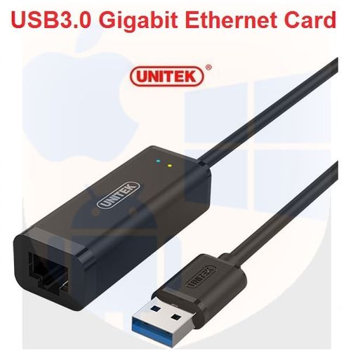 כרטיס רשת 10/100/1000 בחיבור USB3.0 | ממיר מ-USB ל-RJ45, דגם Y-3470BK UNITEK