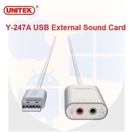 כרטיס קול חיצוני USB דגם Y-247A UNITEK