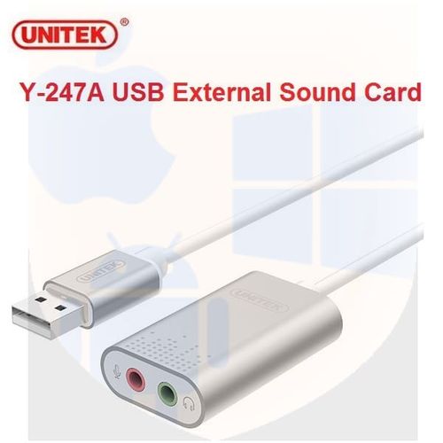 כרטיס קול חיצוני USB דגם Y-247A UNITEK