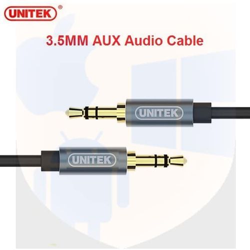 כבל אודיו 3.5 ממ AUX אורך 1 מטר, דגם Y-C926ABK UNITEK