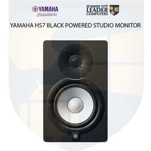 רמקול מוניטור לסטודיו 7אינצ' | Yamaha HS7 | שחור