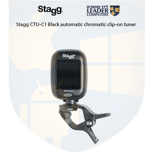 טיונר כרומטי אוטומטי קליפס לגיטרה Stagg CTU-C1