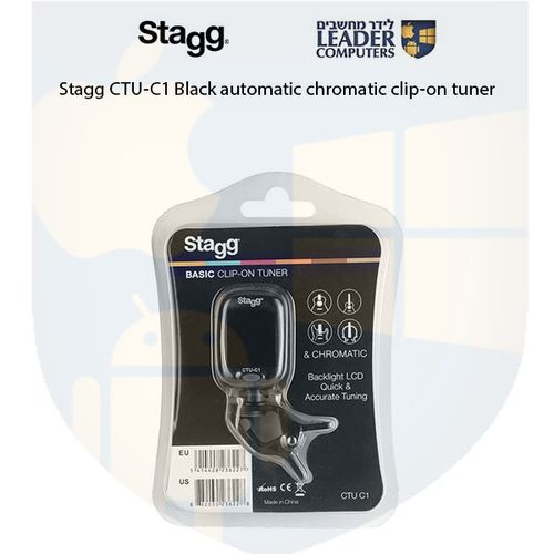 טיונר כרומטי אוטומטי קליפס לגיטרה Stagg CTU-C1