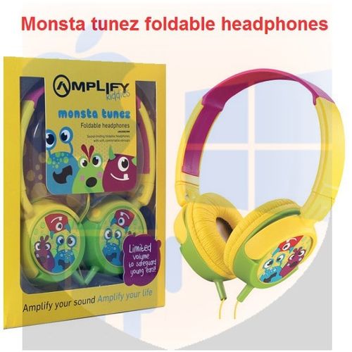 אוזניות קשת מתקפלות לילדים Amplify Monsta Tunez