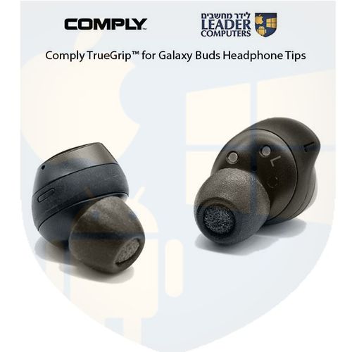 Comply TW-200-A | אטמי ספוג זיכרון לאוזניות מידה L | שלוש זוגות של טיפים לאוזניות לאוזניות Galaxy Buds ועוד