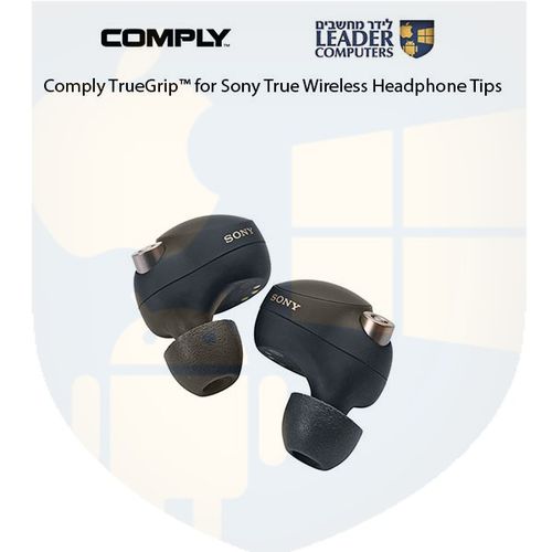 Comply TrueGrip TW-200-C | אטמי ספוג זיכרון לאוזניות Sony ועוד | מידות S/M/L