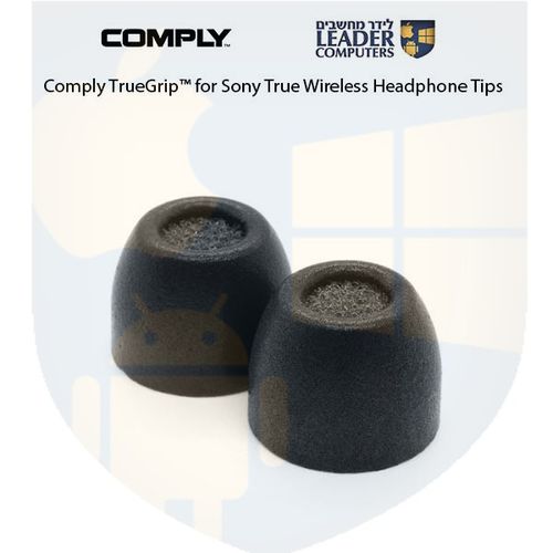 Comply TrueGrip TW-200-C | אטמי ספוג זיכרון לאוזניות Sony ועוד | מידות S/M/L