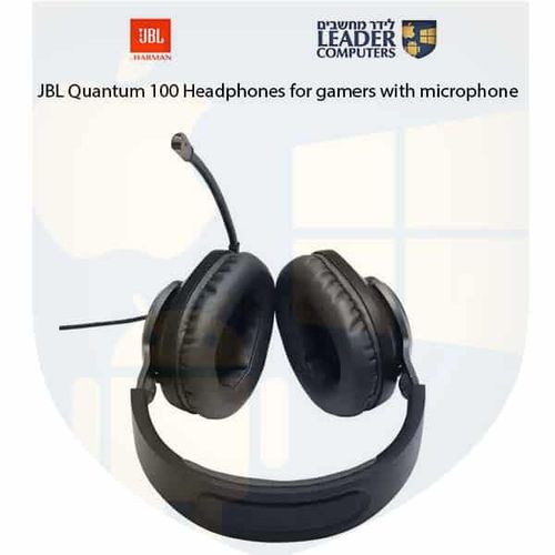 אוזניות לגיימרים עם מיקרופון JBL Quantum 100