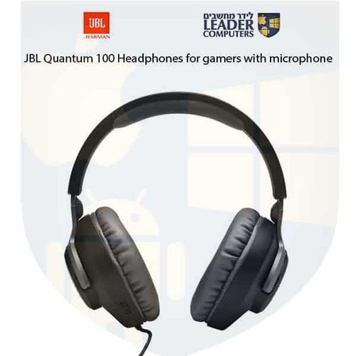 אוזניות לגיימרים עם מיקרופון JBL Quantum 100