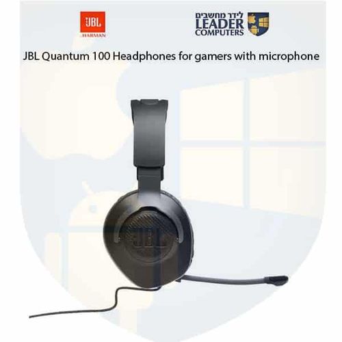 אוזניות לגיימרים עם מיקרופון JBL Quantum 100