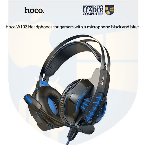 אוזניות לגיימרים עם מיקרופון Hoco. W102