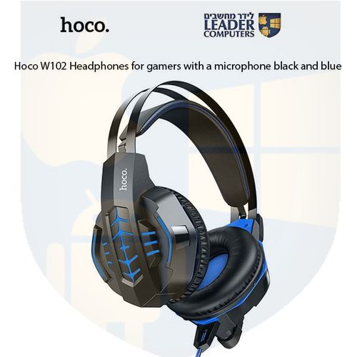 אוזניות לגיימרים עם מיקרופון Hoco. W102