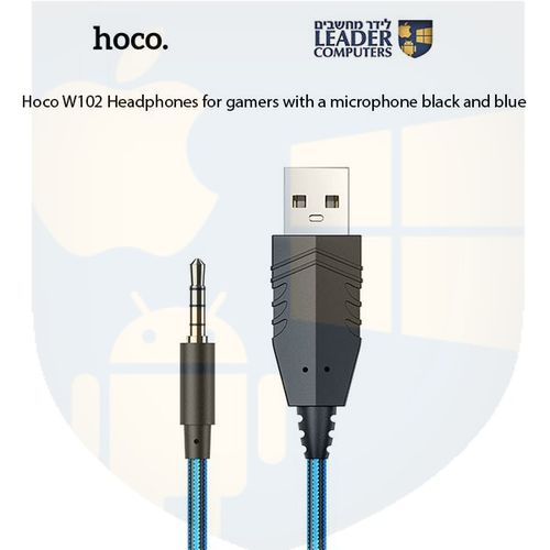 אוזניות לגיימרים עם מיקרופון Hoco. W102