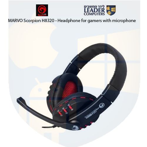 אוזניות לגיימרים עם מיקרופון MARVO Scorpion H8320