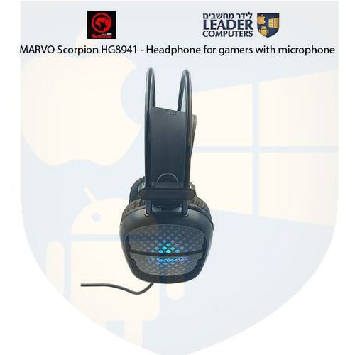 אוזניות לגיימרים עם מיקרופון MARVO Scorpion HG8941