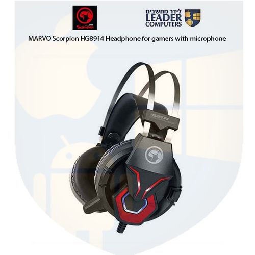 אוזניות לגיימרים עם מיקרופון MARVO Scorpion HG8914