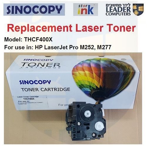 טונר חליפי THCF400X שחור למדפסת לייזר HP LaserJet Pro M252, M277
